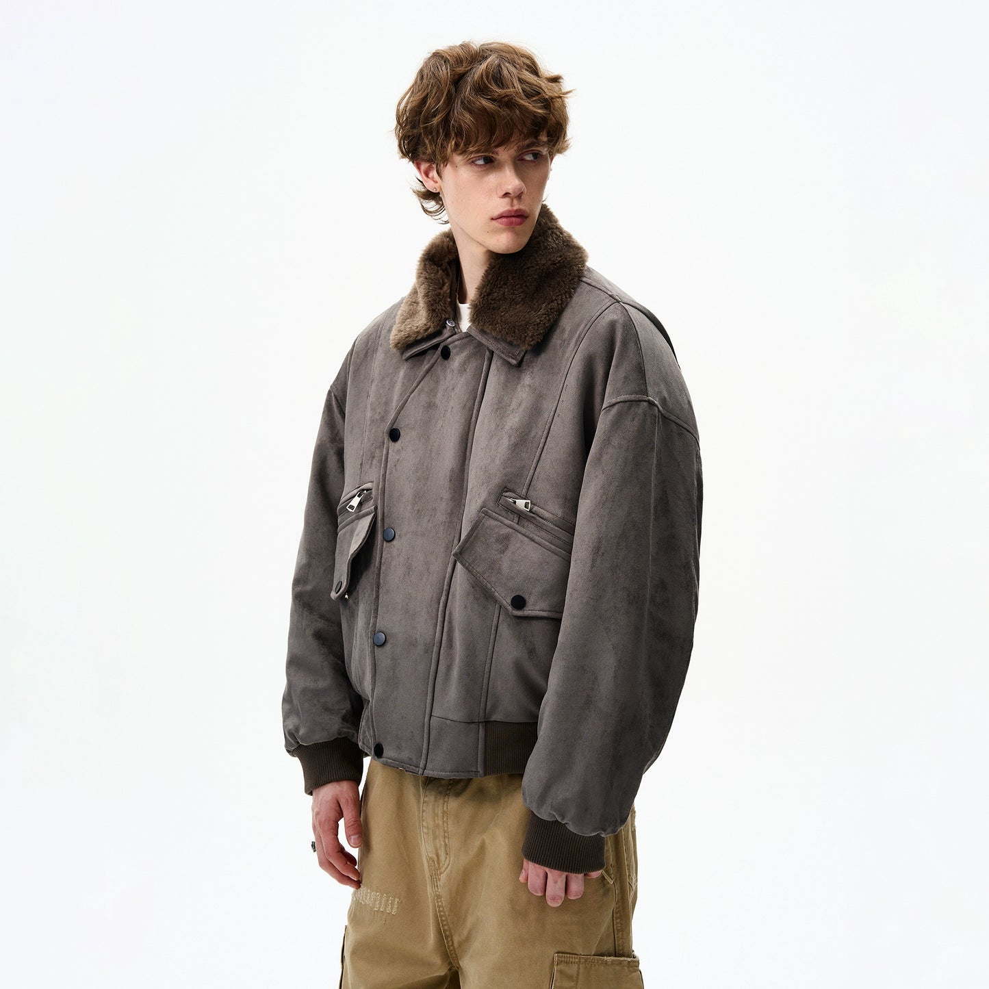 FUR COLLAR FIELD JACKET