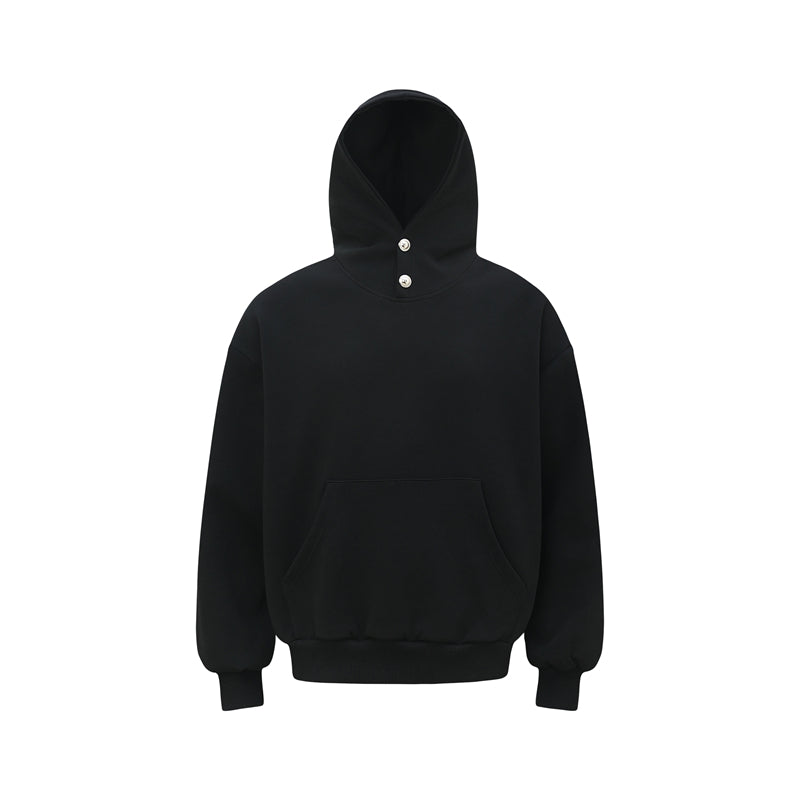 HEAVY HIGH NECK BOTTON HOODIE