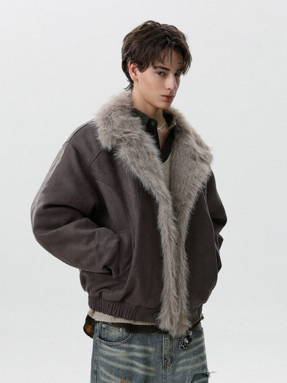 LUXE FUR COLLAR JACKET