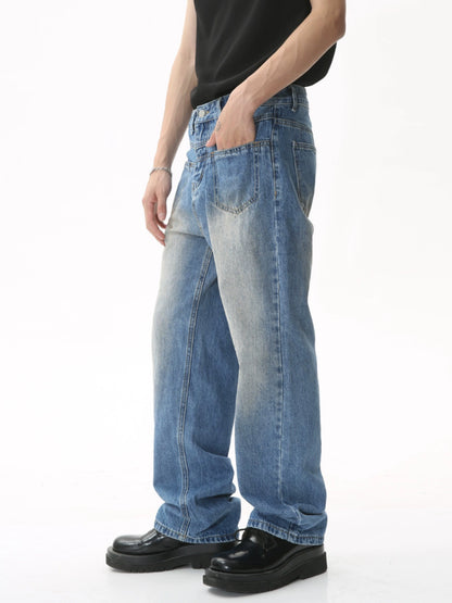 DRAPE DRAGGING LOOSE DENIM COI04