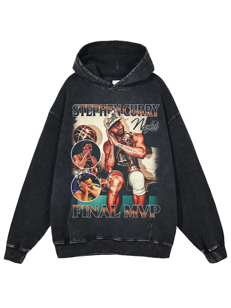 American retro NBA star print MVP hoodie AME01